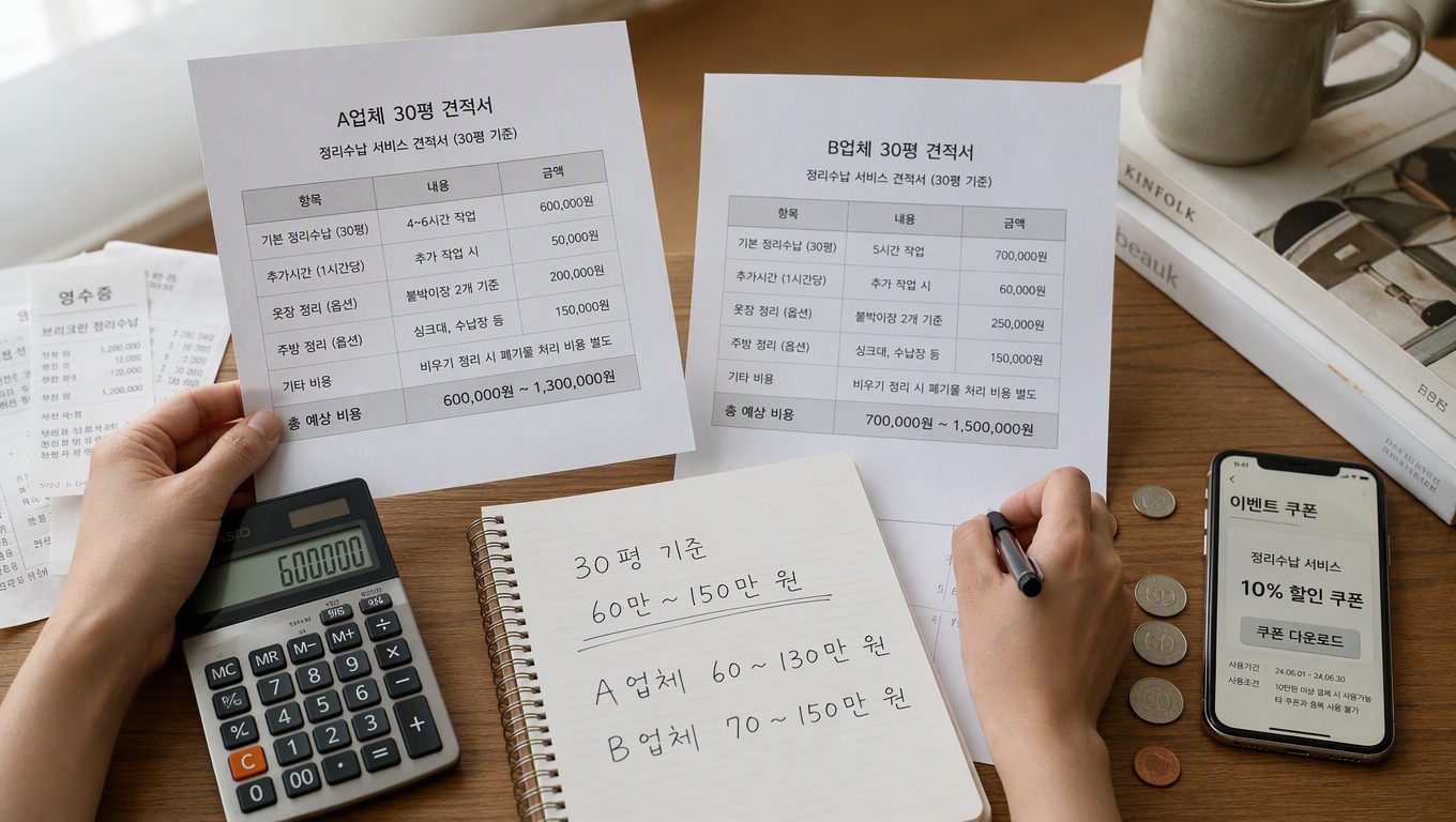 집 정리정돈 업체 할인·이벤트 확인하는 법|쿠폰부터 견적 비교까지