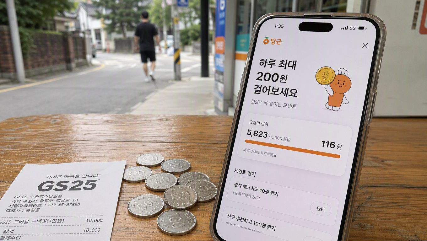 당근 동네걷기 사용법｜걸음수·보물상자·당근머니 보상까지