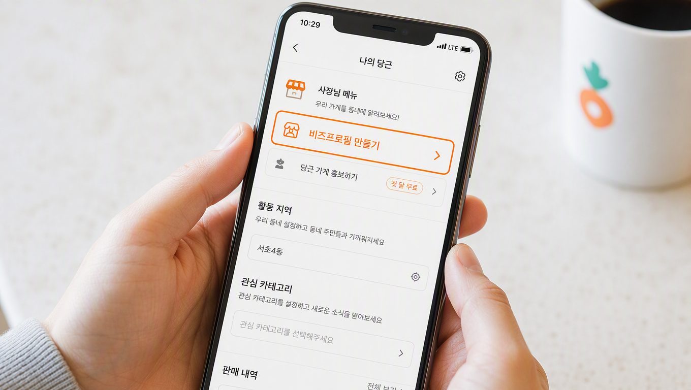 당근 비즈프로필 만드는 방법｜간편모드·전문가모드 차이