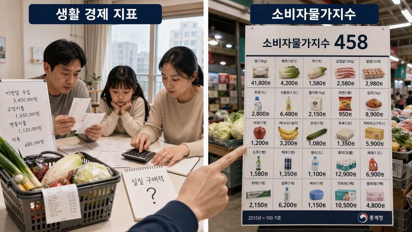 생활 경제 지표는 소비자물가지수와 어떻게 다른가