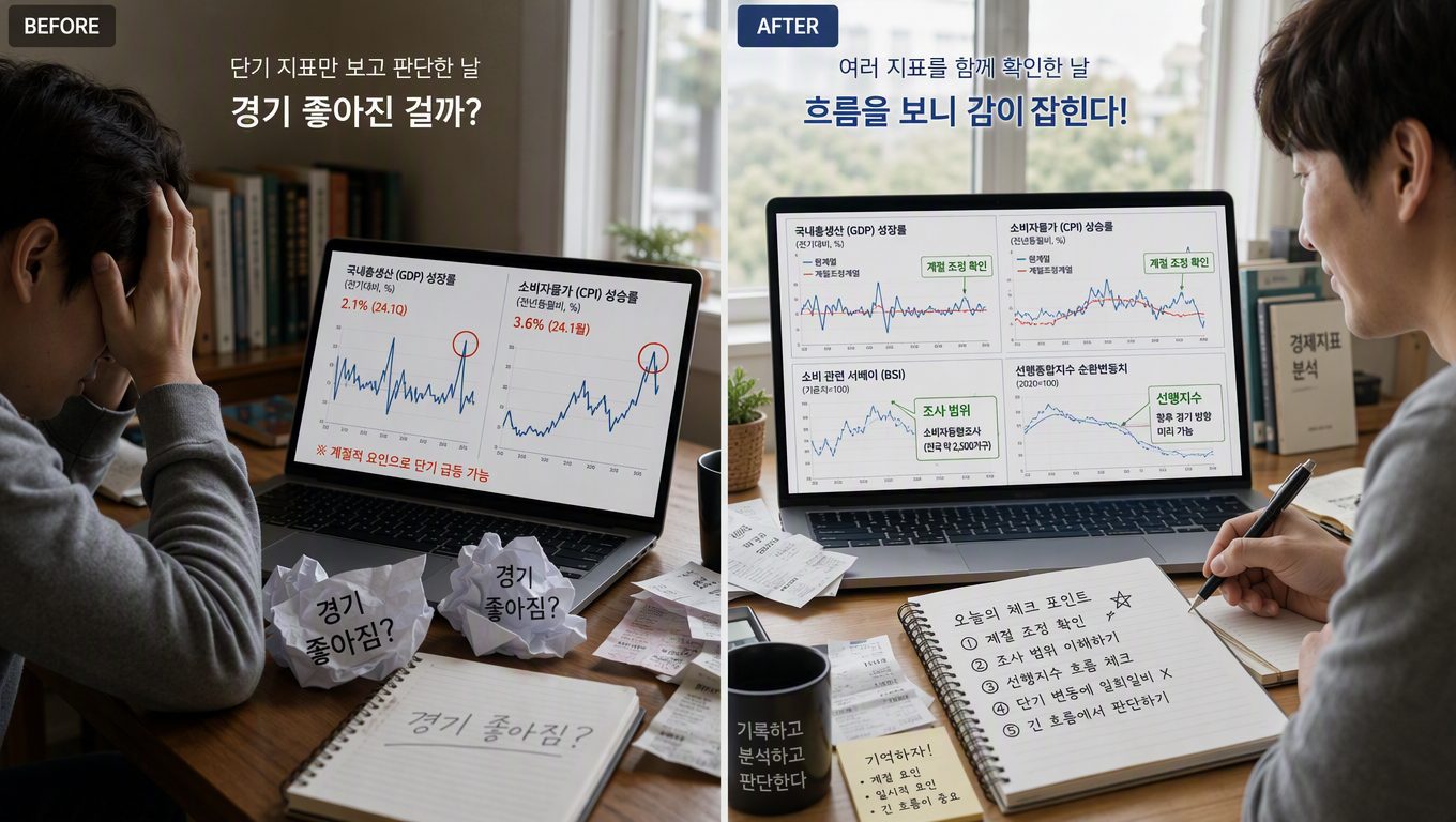 생활 경제 지표를 볼 때 흔한 오해와 주의점
