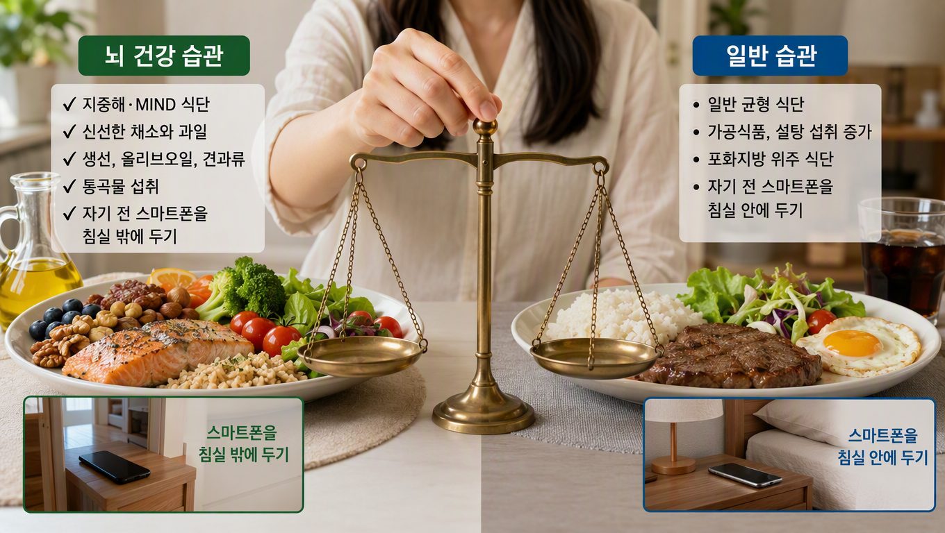 뇌 건강에 좋은 습관은 일반 습관과 어떻게 다를까